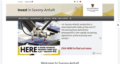 Desktop Screenshot of invest-in-saxony-anhalt.com